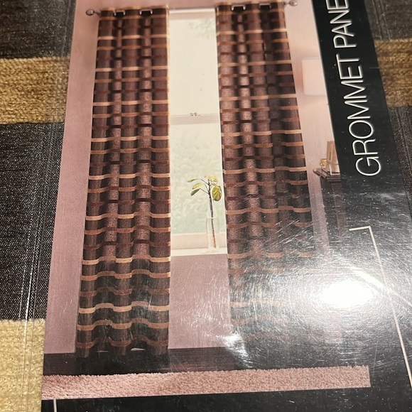 New JCPenney Home Harper Grommet Panel 50x108 Energy Savings. Blocks out light. - Picture 2 of 7